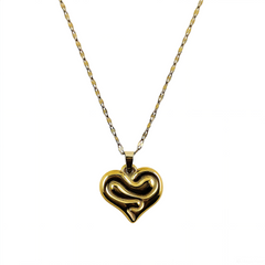 Floral Heart Pendant Necklace