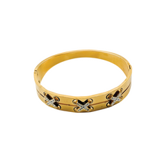 Premium Gold Plated Rhinestones Bangle