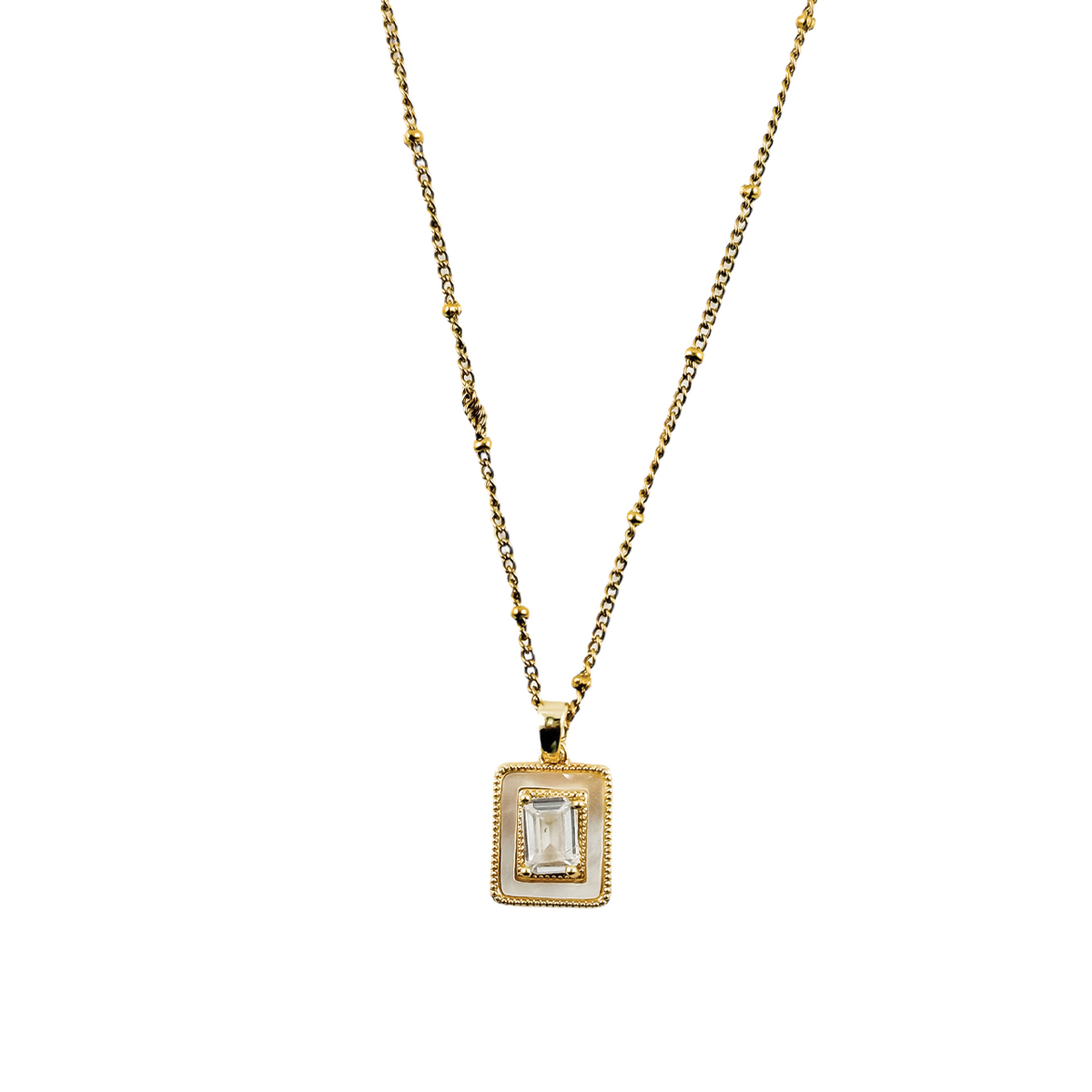 Rectangle Charm Pendant