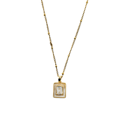 Rectangle Charm Pendant