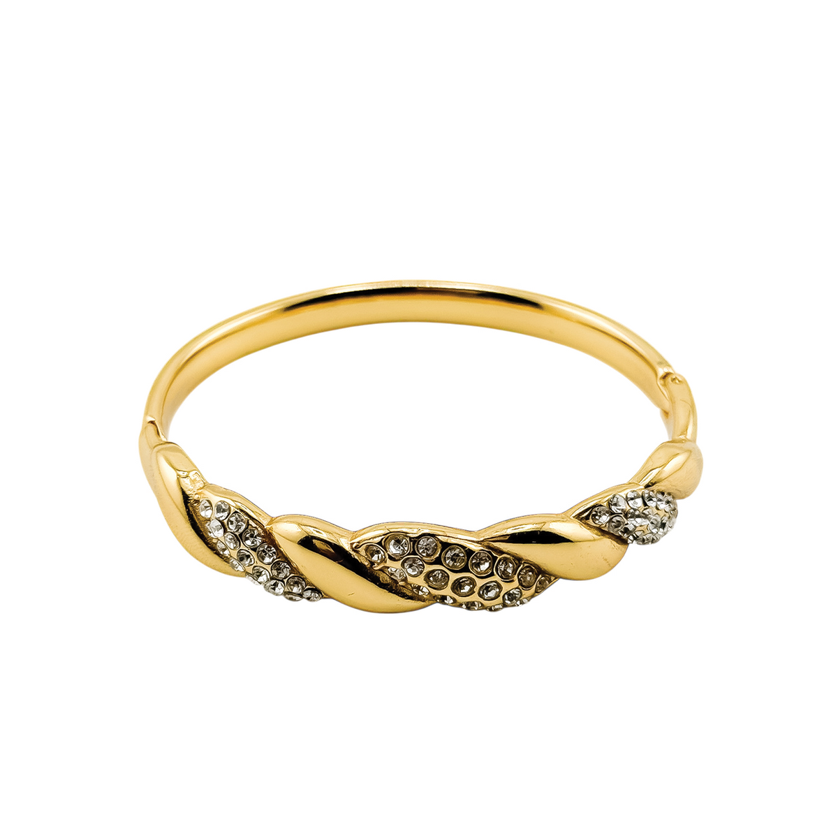 Premium Gold Plated Rhinestones Bangle